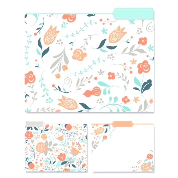 Eccolo File Folder Set. 9 file folders (3 of each style).Sale price firm - Picture 8 of 11